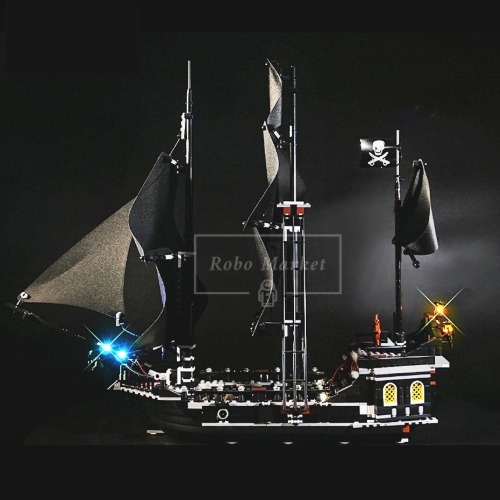 레고 캐리비안의 해적 블랙펄 검은 진주 해적선 LED 조명 창작 신제품 4184 16006 6002