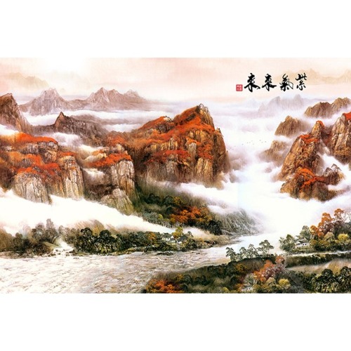 산 계곡 폭포 1000피스 퍼즐 액자 옵션 사진퍼즐 제작 가능 047_11