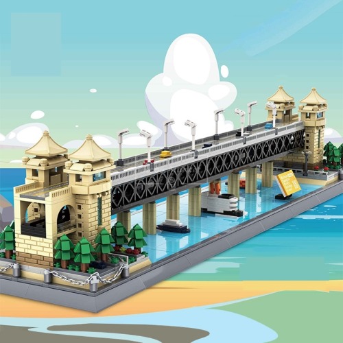 [국내]레고 신제품 랜드마크 우한 양쯔강 다리 아키텍쳐 6223 호환 창작