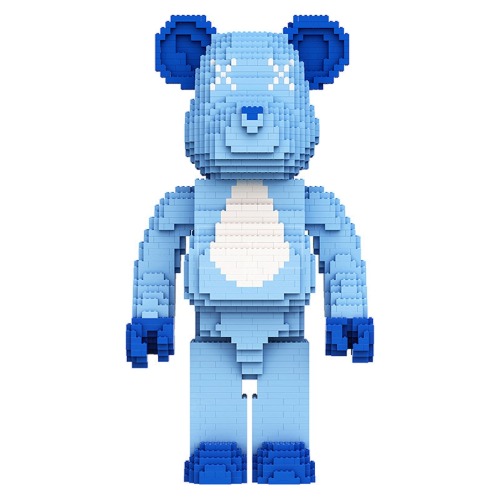레고 신제품 MOC 블루 사랑과 폭력적인 곰 크리에이터 호환 창작