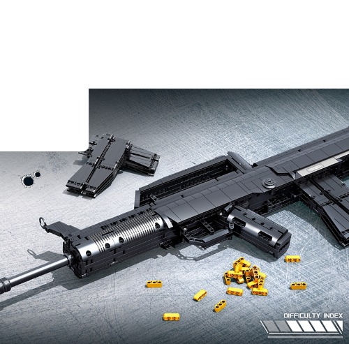 레고 신제품 특수부대 군사 95-1형 자동 블럭총 밀리터리 702990 호환 창작