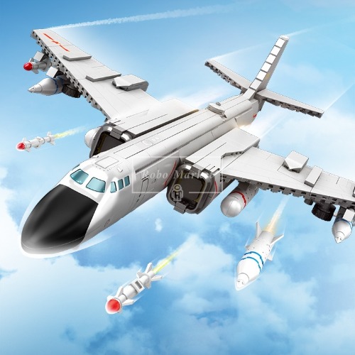 레고 밀리터리 호환 군사 H-6K 중장거리 폭격 전투기 특수공군부대 202232 신제품 창작
