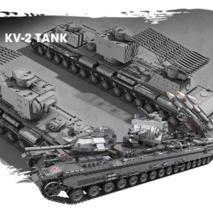 레고호환 밀리터리 군사시리즈 KV-2 탱크 XB-06006