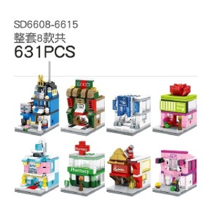 레고호환 건축물 상점모듈러 8종 SD6608-6615