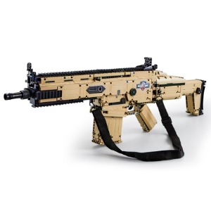 레고호환 밀리터리 자동 블럭총기 스카 SCAR-L 파워펑션 포함 C81021