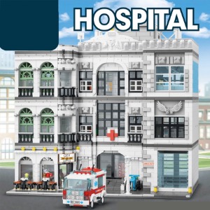 레고호환 크리에이터 모듈러 종합병원 10188