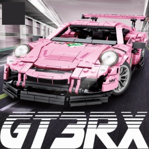 레고호환 스피드챔피언 포르쉐 911 GT3 핑크 스포츠카 SY0003