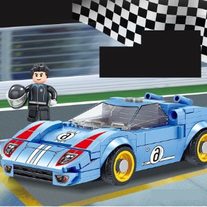 레고호환 스피드챔피언 스포츠카 포드 GT40 경주용 자동차 666006