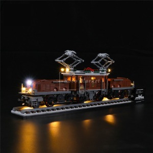 레고 LED 크리에이터 악어 기관차 크로커다일 기차 조명 세트 10277 40010
