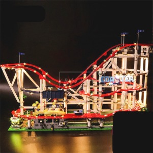 레고 크리에이터 롤러코스터 놀이공원 LED 조명 창작 신제품 10261 SY1125 15039