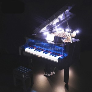 레고 아이디어 그랜드 피아노 LED 조명 창작 신제품 21323