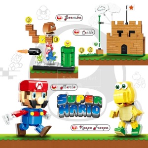 레고 호환 게임 레벨 마리오 엉금엉금 4세트 슈퍼마리오 69857 신제품 창작