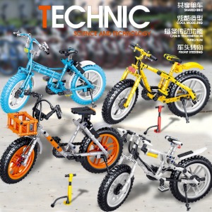 레고 호환 테크닉 경주용 자전거 4세트 스피드챔피언 QL0443-46 신제품 창작