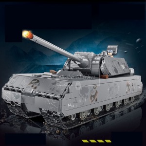 레고 호환 제 2차 세계 대전 마우스 독일 탱크 밀리터리 628009 신제품 창작