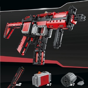 레고 신제품 특수부대 군사 MP5 기관단 레드 블럭총 밀리터리 41017 호환 창작