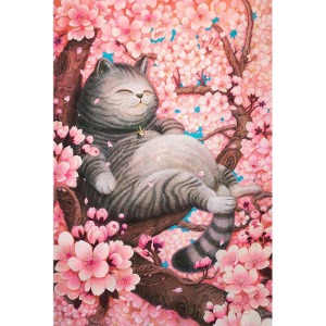 벚꽃 고양이 1000피스 퍼즐 액자 옵션 사진퍼즐 제작 가능 109_01