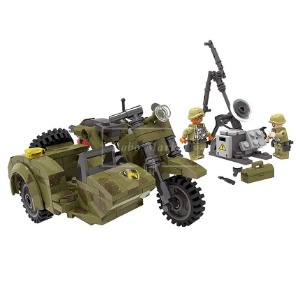 레고 신제품 특수부대 군사 버킷 2인용 군용 오토바이 밀리터리 XB06008 호환 창작