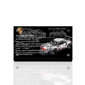 레고 아크릴 명판 테크닉 포르쉐 911 RSR 42096 받침대 스탠드