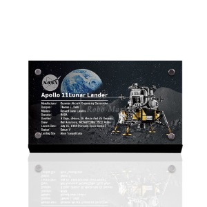 레고 아크릴 명판 크리에이터 NASA 아폴로 11호 달착륙선 10266 받침대 스탠드
