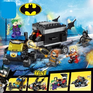 레고 신제품 슈퍼 히어로 배트맨 조커 슈퍼 전차 4세트 배트맨무비 64092 호환 창작