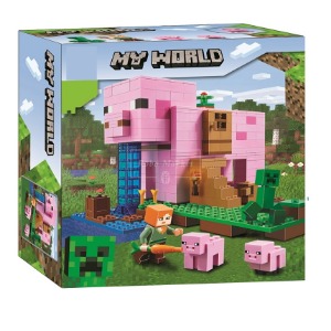 레고 신제품 돼지의 집 피그하우스 마인크래프트 21170 11585 중국 호환 창작 한정판