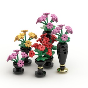 레고 크리에이터 MOC-24930 flowers pots 미니 꽃병 모음 호환 신제품 창작