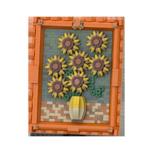레고 크리에이터 MOC-C4683 Van Gogh Sunflower 반고흐 명작 해바라기 호환 신제품 창작