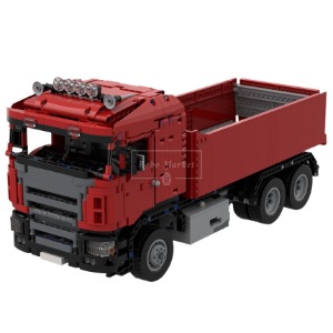 레고 테크닉 MOC-38781 Red Scania Dump Truck 빨간색 스카니아 덤프 트럭 호환 신제품 창작