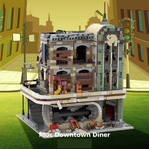 레고 크리에이터 MOC-40173 Doom Downtown Diner 다운타운 디너 레스토랑 호환 신제품 창작