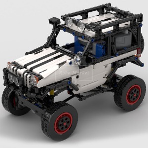 레고 테크닉 MOC-24142 4x4 Trophy Jeep RC 지프 오프로드 차량 호환 신제품 창작