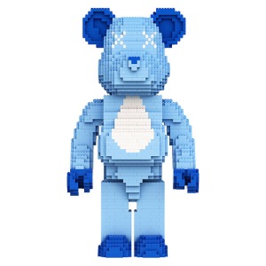 레고 신제품 MOC 블루 사랑과 폭력적인 곰 크리에이터 호환 창작