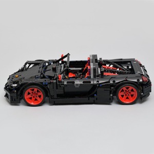 레고 테크닉 MOC-8581 Porsche Carrera GT 블랙 스포츠카 호환 신제품 창작