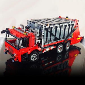 레고 테크닉 MOC-38031 42098 Garbage Truck 도시 쓰레기 ​​트럭 모델 호환 신제품 창작