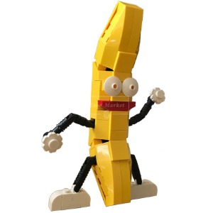 레고 크리에이터 MOC-0199 춤추는 과일 바나나 남자 호환 신제품 창작
