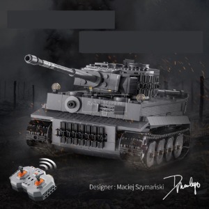 레고 신제품 원격제어 세계 대전 독일 타이거 탱크 밀리터리 61071 호환 창작
