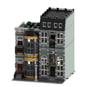 레고 크리에이터 MOC-42028 Yellow and Green Modular Homes 모듈러 하우스 호환 신제품 창작