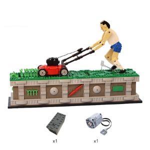 레고 크리에이터 MOC-10820 Lawn Mower Man 잔디 깎는 남자 호환 신제품 창작