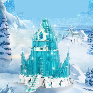 레고 신제품 겨울왕국 프린세스 공주와 얼음 성 조명포함 디즈니 13002 호환 창작