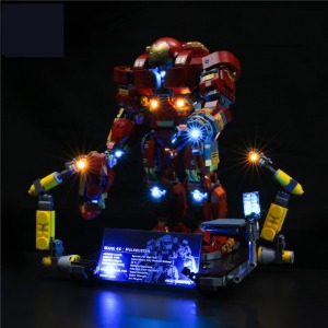 레고 LED 세트 어벤져스 헐크버스터 슈퍼히어로 울트론 에디션 창작 조명 신제품 76105