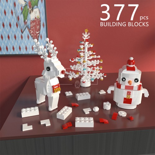 레고 크리에이터 MOC-C7426 자체 설계 크리스마스 테마 장면 호환 신제품 창작