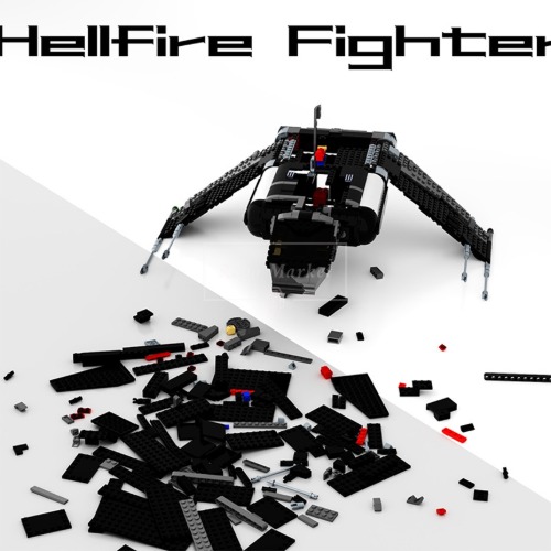 레고 스타워즈 MOC-C7406 Hellfire 헬리파이어 파이터 호환 신제품 창작