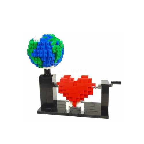 레고 크리에이터 MOC-75710 Love Planet 지구를 사랑하는 어린이 호환 신제품 창작