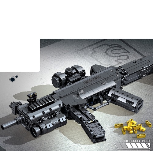 레고 신제품 특수부대 군인 LS7 RL7 기관 자동 블럭총 밀리터리 702980 호환 창작