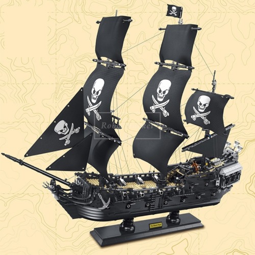 레고 신제품 MOC 블랙펄 검은 진주 해적선 최고 난이도 캐리비안의 해적 6001 호환 창작