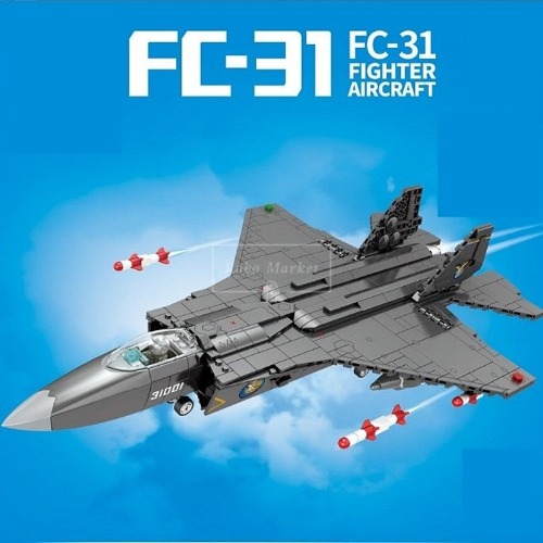 레고 신제품 특수부대 군용 FC-31 팔콘 독수리 스텔스 전투기 밀리터리 202150 호환 창작