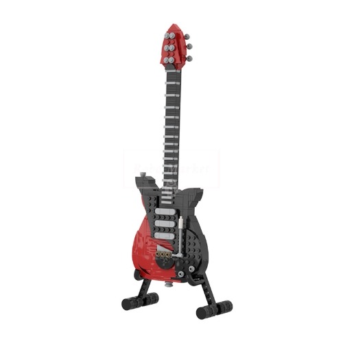 레고 크리에이터 MOC-62847 Guitar Red Special 일렉트릭 기타 호환 신제품 창작