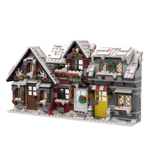 레고 크리에이터 MOC-C6135 디자인 크리스마스 겨울 집 호환 신제품 창작
