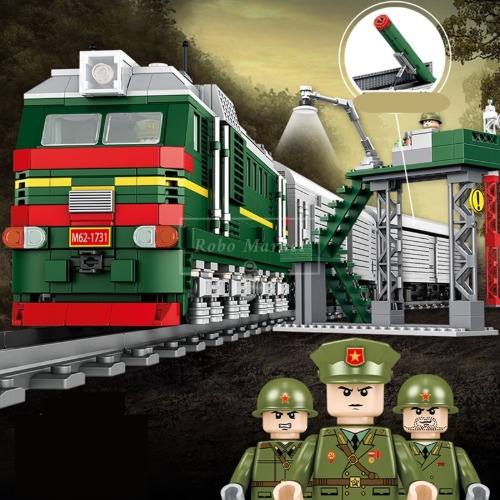 레고 신제품 특수부대 군사 소련 미사일 박격포 기차 밀리터리 628006 호환 창작