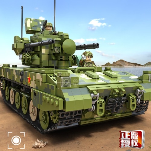 레고 신제품 특수부대 군사 35MM 추적 자주포 탱크 밀리터리 688005 호환 창작
