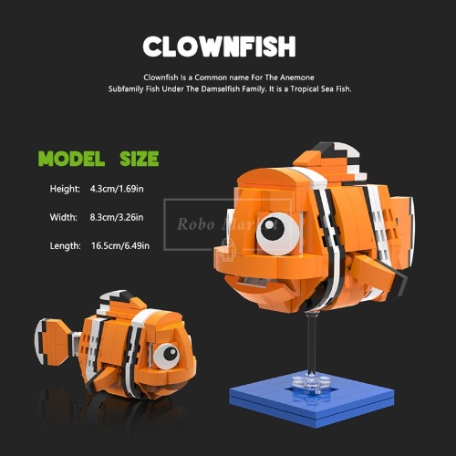 레고 크리에이터 호환 MOC-C7582 Creativity Clownfishs Sea 흰동가리 니모를 찾아서 신제품 창작